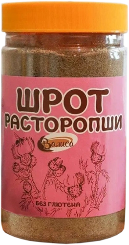 Шрот расторопши "Валиса", 500 гр. от производителя ООО «Росинка» купить в интернет-магазине «Зеленщик».