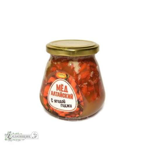 Мёд алтайский с ягодой годжи, 330 гр от производителя ООО «Алтайская компания «Медовый край» купить в интернет-магазине «Зеленщик».