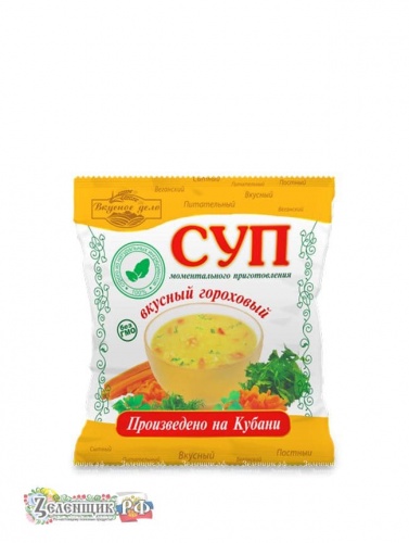 Суп гороховый «Вкусное дело», 28 гр. от производителя ИП Корниенко А.А. купить в интернет-магазине «Зеленщик».